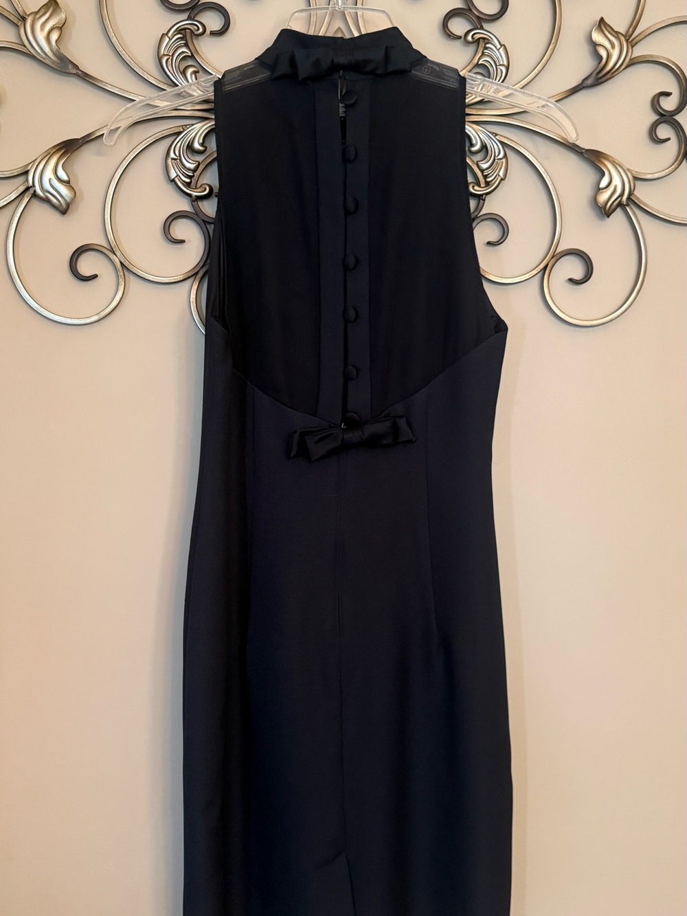 JESSICA HOWARD Black Sleeveless Tuxedo Dress - Picture 5 of 10